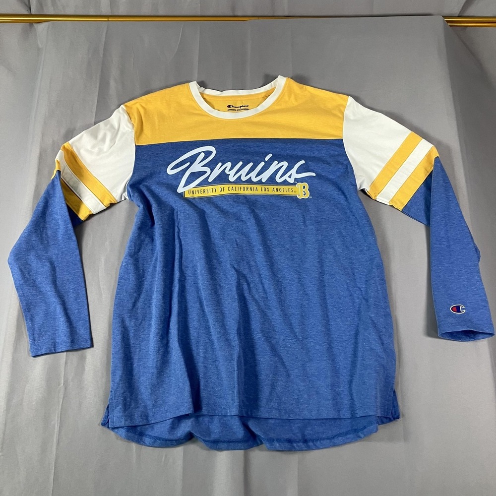 UCLA Bruins Shirt Mens Large Blue‎ Gold Long Sleeve NCAA College Football
